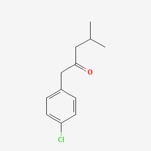 molecular formula C12H15ClO B7844132 1-(4-Chlorophenyl)-4-methylpentan-2-one 
