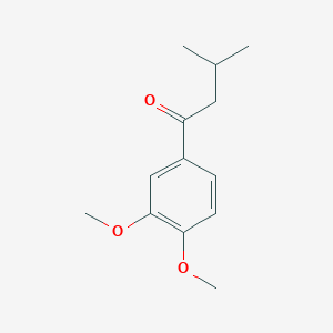 molecular formula C13H18O3 B7844165 3',4'-Dimethoxy-3-methylbutyrophenone 