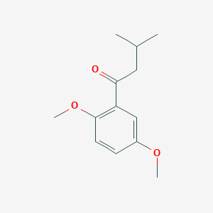 molecular formula C13H18O3 B7844170 2',5'-Dimethoxy-3-methylbutyrophenone 