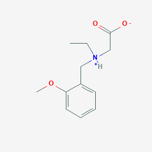 molecular formula C12H17NO3 B7844197 2-[Ethyl-[(2-methoxyphenyl)methyl]azaniumyl]acetate 