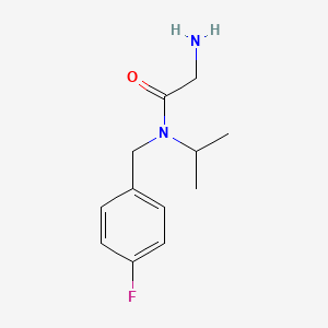 molecular formula C12H17FN2O B7844212 2-Amino-N-(4-fluoro-benzyl)-N-isopropyl-acetamide 