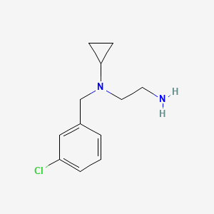 molecular formula C12H17ClN2 B7844222 N1-(3-chlorobenzyl)-N1-cyclopropylethane-1,2-diamine 