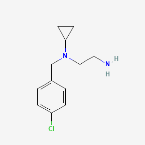 molecular formula C12H17ClN2 B7844229 N1-(4-chlorobenzyl)-N1-cyclopropylethane-1,2-diamine 