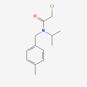 molecular formula C13H18ClNO B7844296 2-Chloro-N-isopropyl-N-(4-methyl-benzyl)-acetamide 