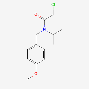molecular formula C13H18ClNO2 B7844319 2-Chloro-N-isopropyl-N-(4-methoxy-benzyl)-acetamide 