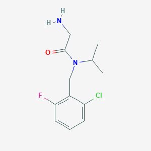 molecular formula C12H16ClFN2O B7844342 2-Amino-N-(2-chloro-6-fluoro-benzyl)-N-isopropyl-acetamide 