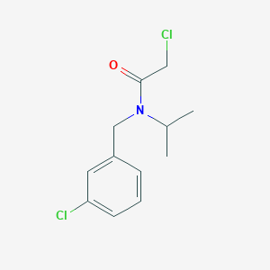 molecular formula C12H15Cl2NO B7844362 2-Chloro-N-(3-chloro-benzyl)-N-isopropyl-acetamide 
