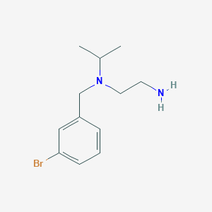 molecular formula C12H19BrN2 B7844398 N1-(3-bromobenzyl)-N1-isopropylethane-1,2-diamine 