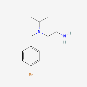 molecular formula C12H19BrN2 B7844402 N1-(4-bromobenzyl)-N1-isopropylethane-1,2-diamine 