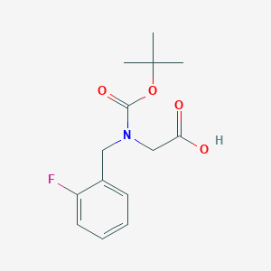molecular formula C14H18FNO4 B7844413 N-Boc-2-fluorobenzyl-glycine 