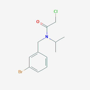 molecular formula C12H15BrClNO B7844416 N-(3-Bromo-benzyl)-2-chloro-N-isopropyl-acetamide 