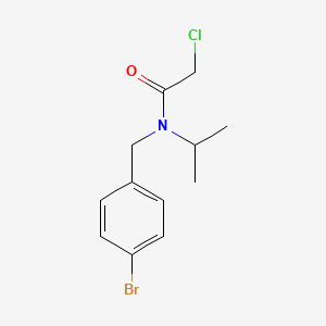molecular formula C12H15BrClNO B7844423 N-(4-Bromo-benzyl)-2-chloro-N-isopropyl-acetamide 