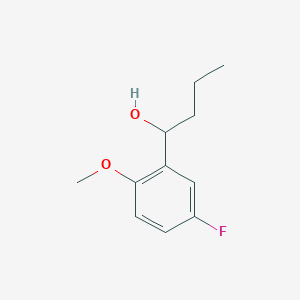 molecular formula C11H15FO2 B7844494 1-(5-Fluoro-2-methoxyphenyl)butan-1-ol 