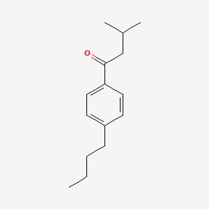 molecular formula C15H22O B7844503 1-(4-Butylphenyl)-3-methylbutan-1-one 