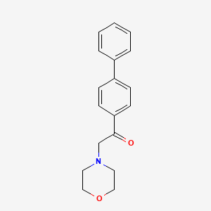 molecular formula C18H19NO2 B7844527 1-(4-Biphenylyl)-2-(4-morpholinyl)ethanone 