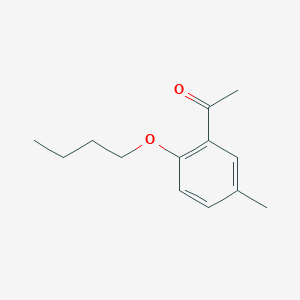 molecular formula C13H18O2 B7844536 1-(2-Butoxy-5-methylphenyl)ethanone 