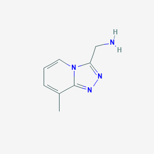 molecular formula C8H10N4 B7844560 (8-Methyl-[1,2,4]triazolo[4,3-A]pyridin-3-YL)methanamine CAS No. 1020033-72-0