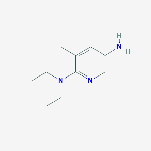 molecular formula C10H17N3 B7844578 N2,N2-diethyl-3-methylpyridine-2,5-diamine 