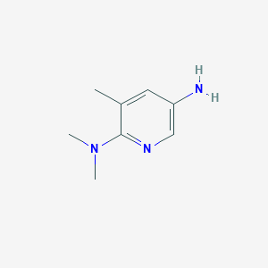 molecular formula C8H13N3 B7844586 3-Amino-5-methyl-6-(dimethylamino)pyridine 