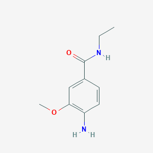 molecular formula C10H14N2O2 B7844638 4-amino-N-ethyl-3-methoxybenzamide 