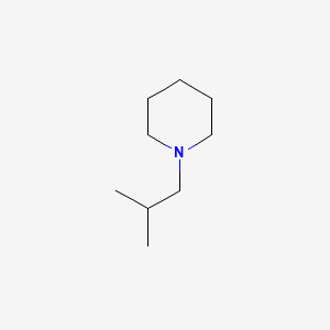 molecular formula C9H19N B7844672 Piperidine, 1-(2-methylpropyl)- CAS No. 10315-89-6