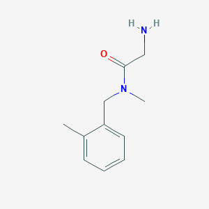molecular formula C11H16N2O B7844709 2-Amino-N-methyl-N-(2-methyl-benzyl)-acetamide 
