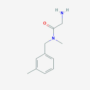 molecular formula C11H16N2O B7844712 2-Amino-N-methyl-N-(3-methyl-benzyl)-acetamide 