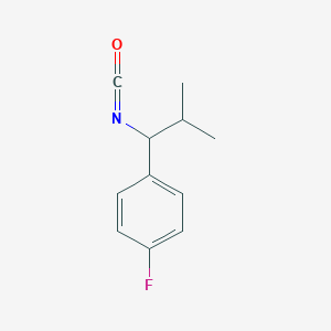 molecular formula C11H12FNO B7844716 1-Fluoro-4-(1-isocyanato-2-methylpropyl)benzene 