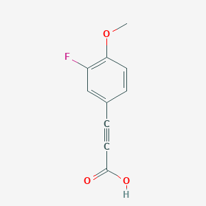 molecular formula C10H7FO3 B7844732 (3-Fluoro-4-methoxy-phenyl)-propynoic acid 