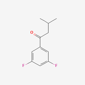 molecular formula C11H12F2O B7844738 3',5'-Difluoro-3-methylbutyrophenone 