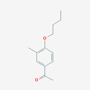 molecular formula C13H18O2 B7844750 4'-n-Butoxy-3'-methylacetophenone 