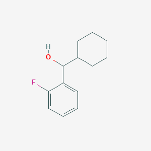 molecular formula C13H17FO B7844766 环己基（2-氟苯基）甲醇 