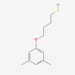 molecular formula C12H18OS B7844782 4-(3,5-Dimethylphenoxy)butane-1-thiol 