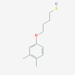molecular formula C12H18OS B7844786 4-(3,4-Dimethylphenoxy)butane-1-thiol 