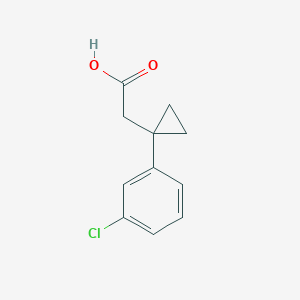 2-[1-(3-Chlorophenyl)cyclopropyl]acetic acid
