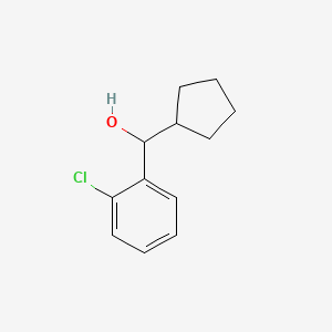 molecular formula C12H15ClO B7844791 (2-Chlorophenyl)(cyclopentyl)methanol 