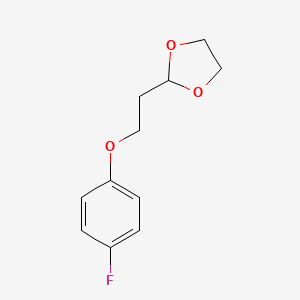 2-[2-(4-Fluoro-phenoxy)ethyl]1,3-dioxolane
