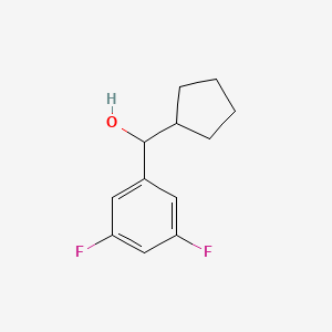 molecular formula C12H14F2O B7844816 Cyclopentyl (3,5-difluorophenyl)methanol 