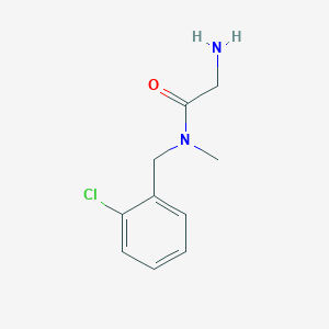 molecular formula C10H13ClN2O B7844822 2-Amino-N-(2-chloro-benzyl)-N-methyl-acetamide 