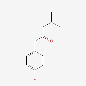 molecular formula C12H15FO B7844839 1-(4-Fluorophenyl)-4-methylpentan-2-one 