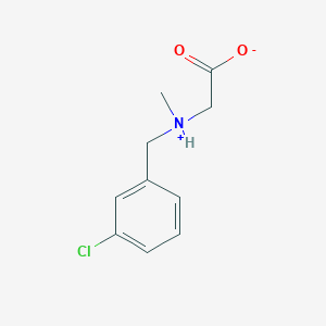 molecular formula C10H12ClNO2 B7844861 2-[(3-Chlorophenyl)methyl-methylazaniumyl]acetate 