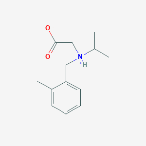 2-[(2-Methylphenyl)methyl-propan-2-ylazaniumyl]acetate