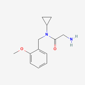 molecular formula C13H18N2O2 B7844921 2-Amino-N-cyclopropyl-N-(2-methoxy-benzyl)-acetamide 