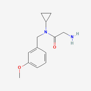 molecular formula C13H18N2O2 B7844923 2-Amino-N-cyclopropyl-N-(3-methoxy-benzyl)-acetamide 