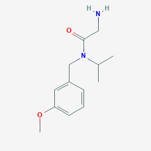 molecular formula C13H20N2O2 B7844943 2-Amino-N-isopropyl-N-(3-methoxy-benzyl)-acetamide 