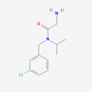 molecular formula C12H17ClN2O B7845007 2-Amino-N-(3-chloro-benzyl)-N-isopropyl-acetamide 