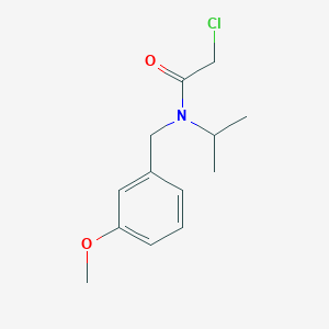 molecular formula C13H18ClNO2 B7845040 2-Chloro-N-isopropyl-N-(3-methoxy-benzyl)-acetamide 