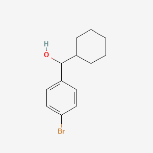 molecular formula C13H17BrO B7845058 (4-溴苯基)(环己基)甲醇 
