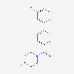 (3'-Fluoro-[1,1'-biphenyl]-4-yl)(piperazin-1-yl)methanone