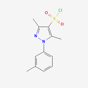 3,5-Dimethyl-1-(3-methylphenyl)-1H-pyrazole-4-sulfonyl chloride